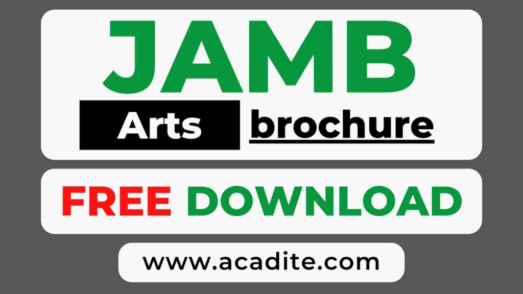 arts brochure