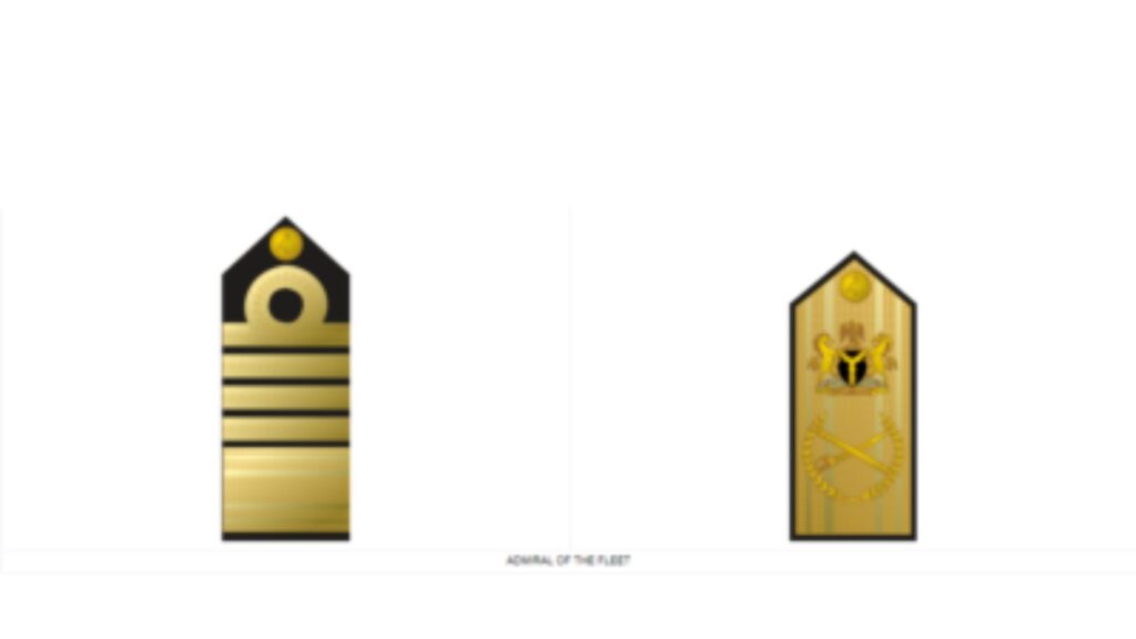 Nigerian Navy Admiral of Fleet rank symbol