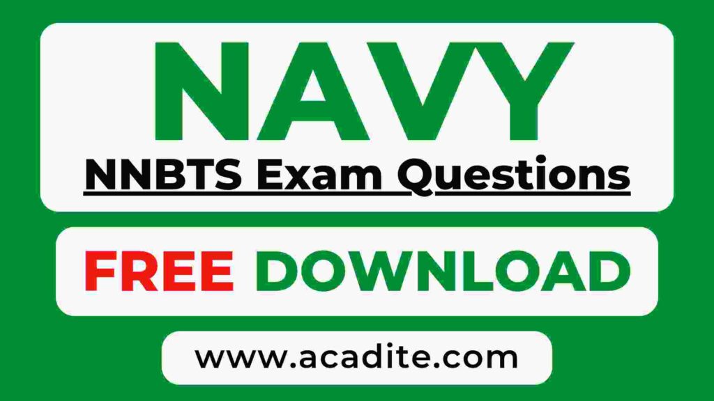 nigerian navy past questions