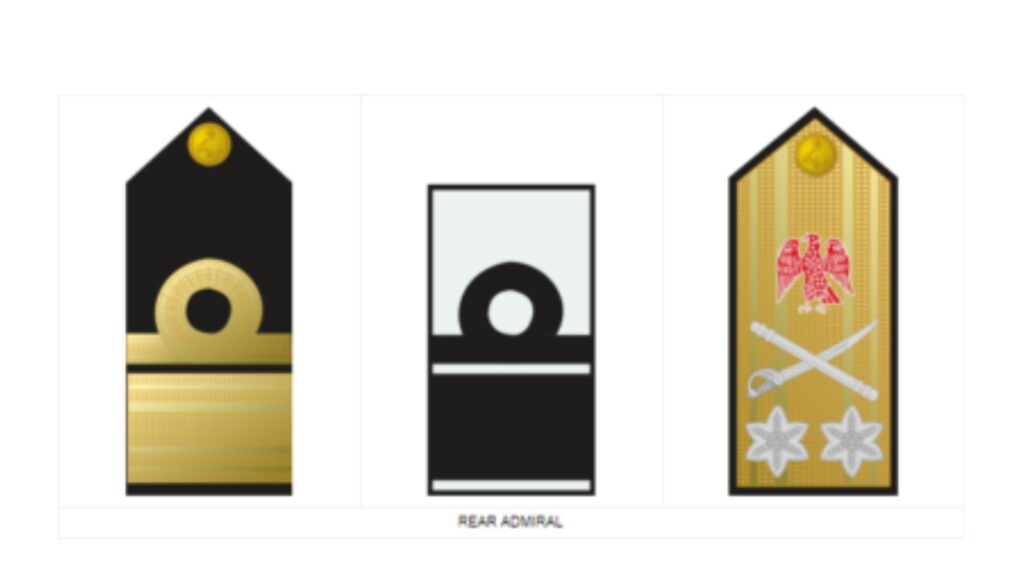 Nigerian Navy Rear Admiral rank symbol