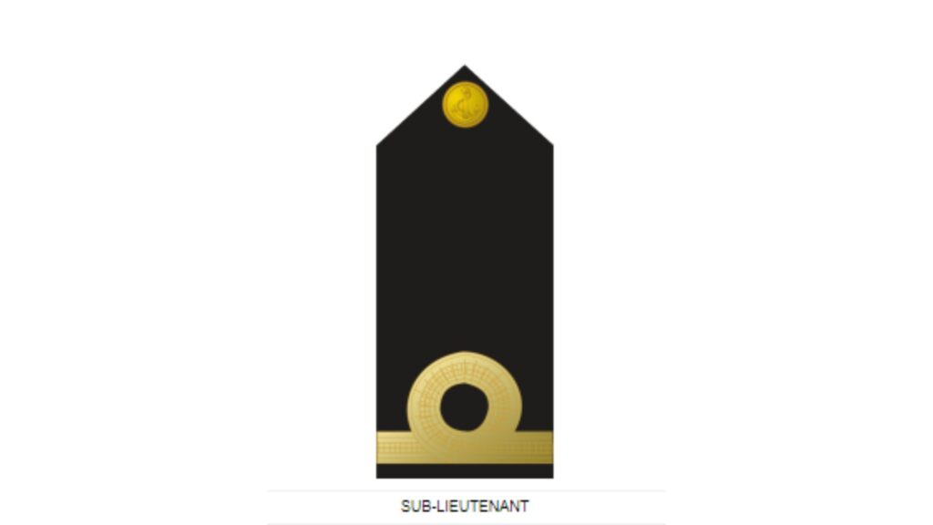 Nigerian Navy Sub Lieutenant rank symbol