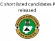 NPC shortlisted candidates