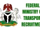 Federal Ministry of Transport Recruitment