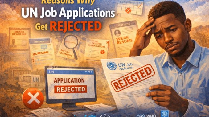 Why UN job application get rejected